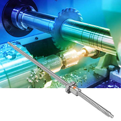 SFU1605 threaded spindle 600 mm stainless steel ball screw with BK12/BF12 support and 6.35 x 10 mm coupling set CNC parts