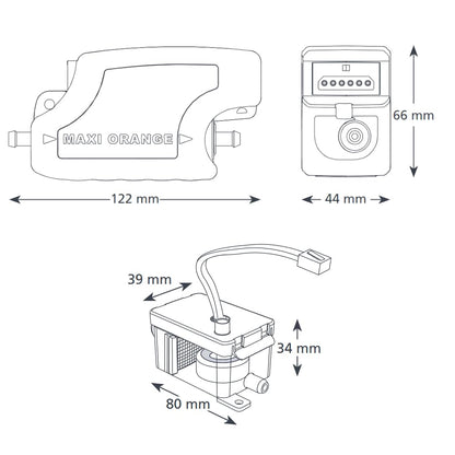 Air conditioner condensate pump Aspen Maxi Orange