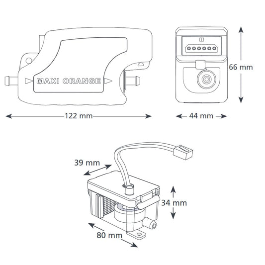 Air conditioner condensate pump Aspen Maxi Orange