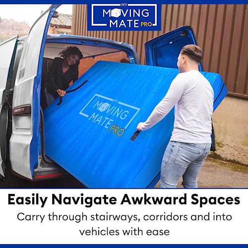 Double Size Mattress Bag for Moving and Storage with 8 Handles and Zip - Tarp Plastic Mattress Cover for Moving and Storage - Professional Grade Mattress Bag for Double Beds.