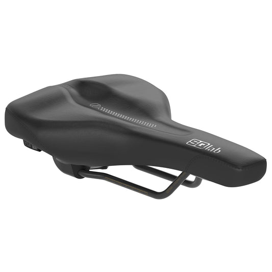 SQlab Unisex - Adult 602 Ergolux Active 2.0 Bicycle Saddle, Black, 14 cm