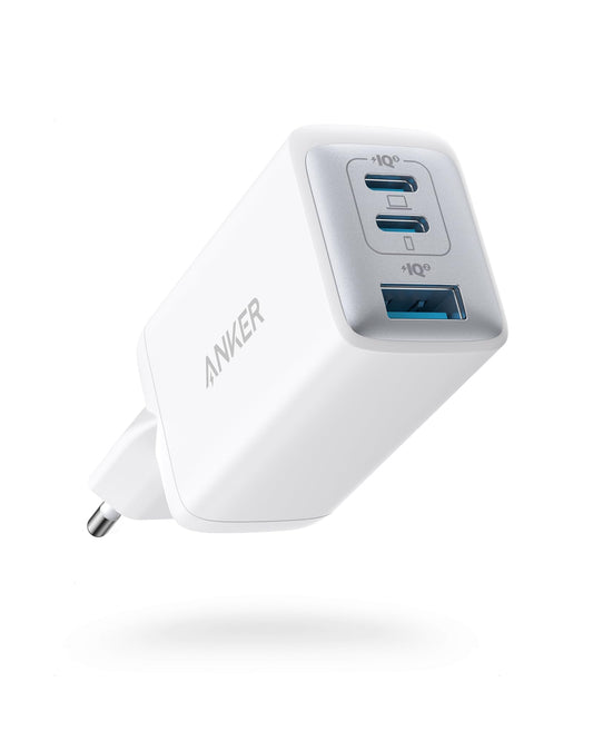 Anchor USB C Charger (Nano II 65W) Pod 3-Port PPS Fast Charger, iPad Charger, Compact USB-C Adapter for MacBook Pro, iPad Pro, Galaxy S20, Dell XPS 13, Note 20, iPhone 16/15, Pixel