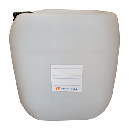 Kanister-vertrieb® 3 pieces 30L jerry can Water jerry can Plastic jerry can natural DIN61 + Tap + Labels