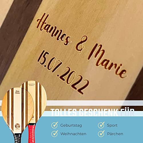 two46 Frescobol - Premium wooden beach paddle set | Handcrafted & durable | WINNER 2023 | includes beginner ball & bag | Perfect gift idea | The trendy sport from Brazil