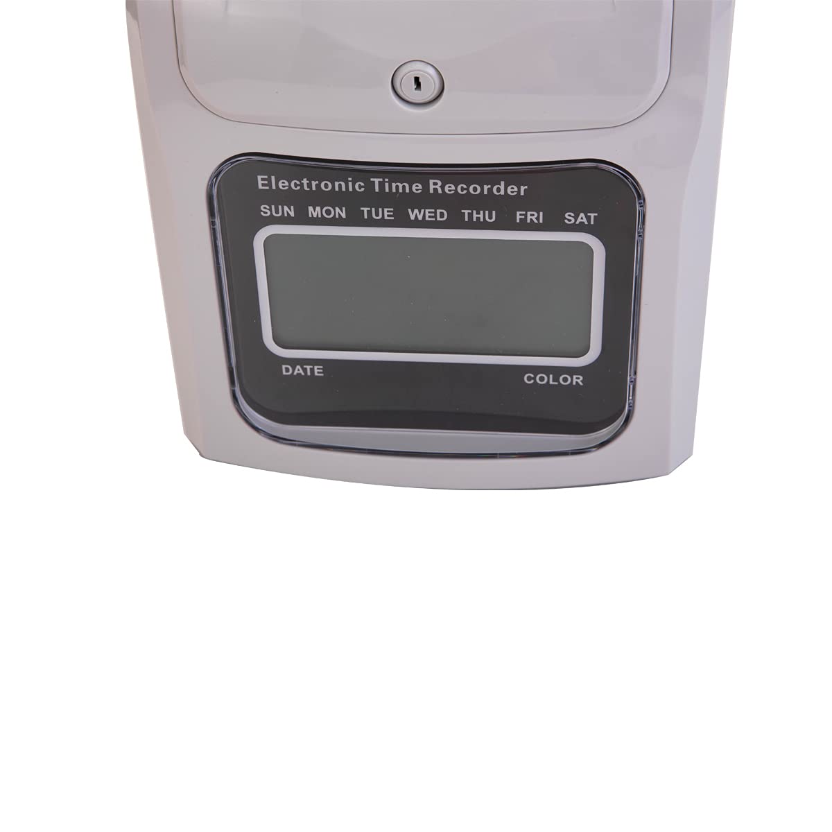 CDZHLTG Electronic time clock stamp clock time recording 960SB incl. 50 time clock stamp cards, 2 security keys, 1 power supply with LED display for office, factory, school