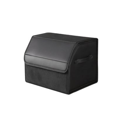 Car trunk waterproof, wear-resistant, foldable leather storage box, SUV sedan storage box, camping organizer, household classification box (small)