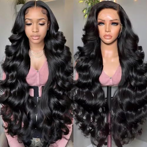 28 inch 13x4 Body Wave Transparent Lace Front Wigs made with 100% Human Hair and 180% Density. These MSGEM Body Wave HD Lace Front Wigs are designed for Black Women using Brazilian Virgin Human Hair. The Natural Color wigs come Pre Plucked with Baby Hair.