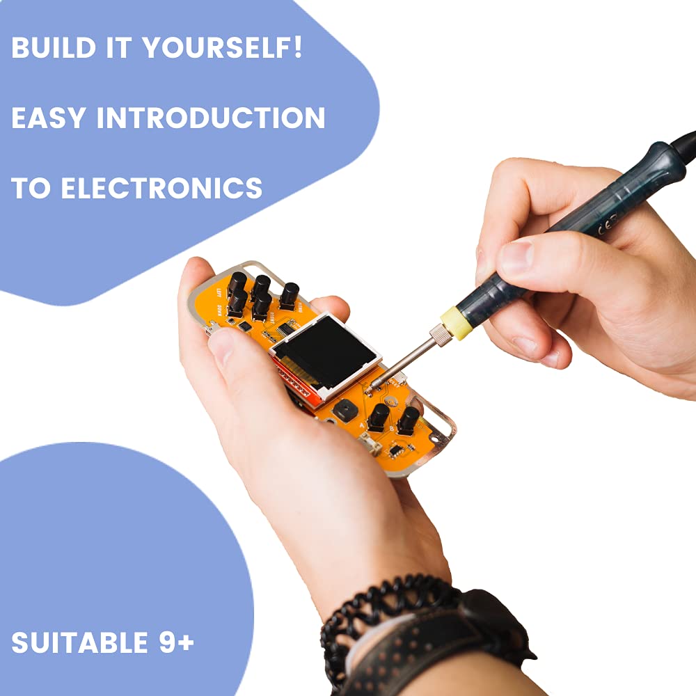 CircuitMess Nibble - DIY game console kit | Educational science kit for kids | STEM projects for kids 9 and up |