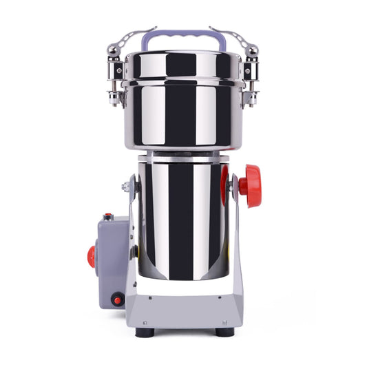 800g Electric Grain Mill, 2400W Grain Grinder Dry, Stainless Steel Machine Mill with Overload Protection & Open-Cover-Stop for Herbs/Grains/Spices