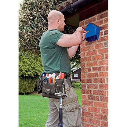 Draper Expert 03138 Double Tool Belt made from tanned oiled leather.