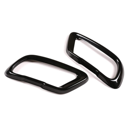 Stainless steel exterior accessories, exhaust pipe end decoration, frame cover for X5 G05 X7 G07 2019-2021 M Sport version car accessories (black)