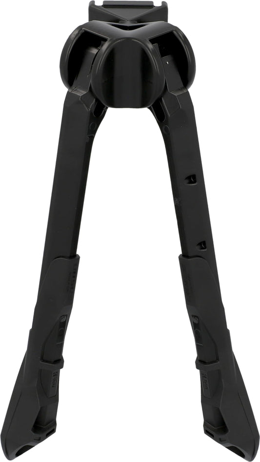FISCHER double-leg kickstand Jumbo, suitable for 27-28 inch bikes, E-bikes, cargo bikes, tandems, with a weight capacity of 80kg, in black.