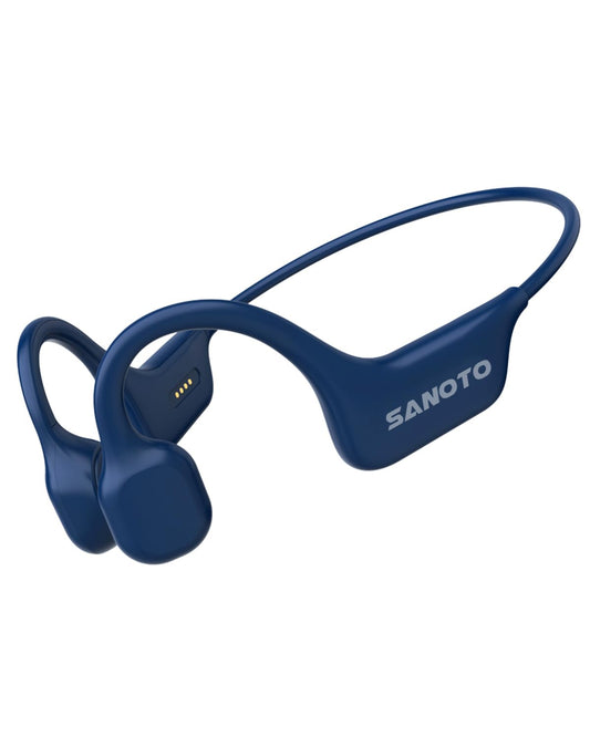 SANOTO bone conduction headphones, open ear headphones Bluetooth 5.3 wireless IPX7 waterproof sweatproof sports headphones for runners, cyclists, and fitness.