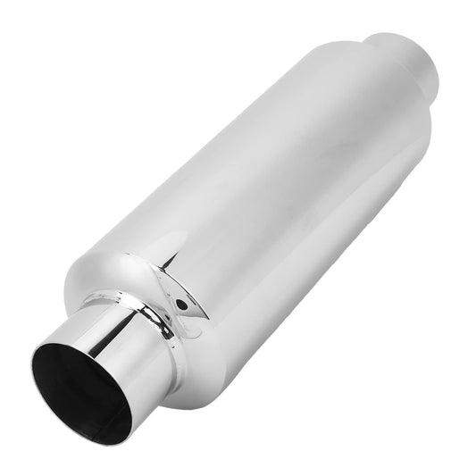 2.5 inch stainless steel muffler straight exhaust tip universal - performance enhancing & deeper sound