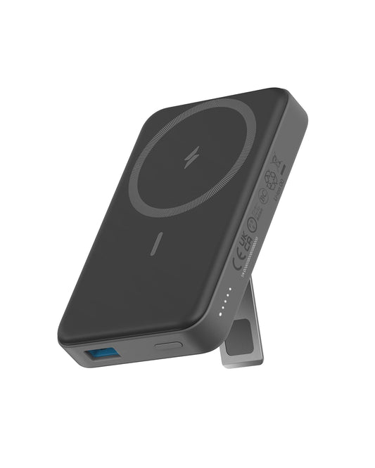 Anchor 633 Magnetic Power Bank, 10,000mAh folding magnetic wireless power bank. Only compatible with iPhone 17/16/15/14/13/13 Pro / 13 Pro Max / 12/12 Pro and 12 Pro Max.