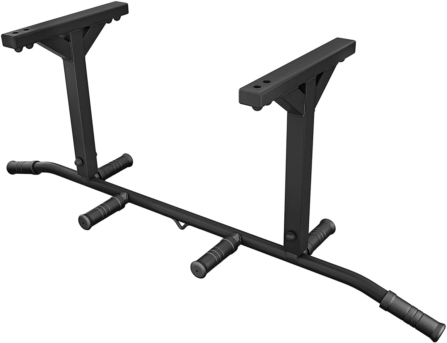 Hop-Sport Multigrip Chin-Up Bar for Ceiling Mounting HS-2001K - Professional Fitness Pull Up Bar with 6 non-slip grips and attachment for punching bag or TRX.
