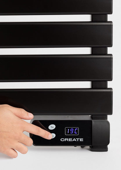 CREATE / WARM Towel 500W / Electric Towel Warmer Black / 96.9x55x5cm / Thermostat, low consumption