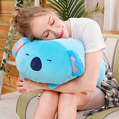 Mewaii plush toy stuffed animal Kawaii plush pillow koala for kids. Stuffed cuddly toy animal plush cushion gift plush pillow for ages 3 and up.