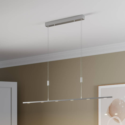 Lucande LED pendant light adjustable in height, dimmable via wall switch Dining table hanging lamp 140 cm 6x 5W dining table lamp living room lamp
