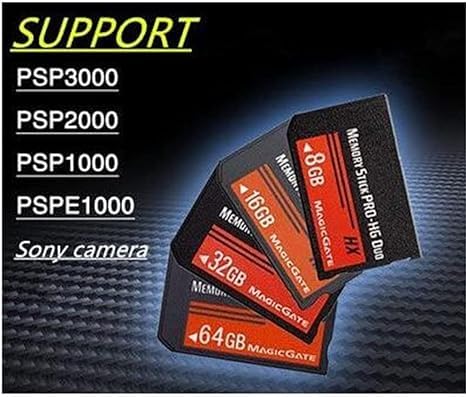PRO-HG Duo MS card for Sony PSP HX64GB. High-speed, high-capacity storage (8GB).