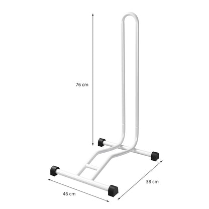 2 x WELLGRO® bike stand - steel, secure footing - color white