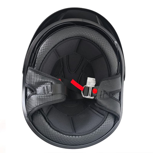 Retro helmet with ECE certification, suitable for scooters, cruisers, choppers, skateboards. Anti-collision motorcycle half helmet with visor for men and women. Available in matte black, size L.