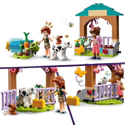 LEGO Friends Horse and Pony Trailer, Horse Toy & Friends Autumn's Calf Barn, Farm Toy