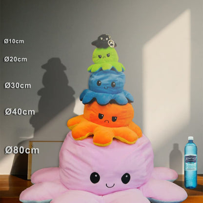 KUNSTIFY Giant Octopus Plush Toy, Mood Plush with Kraken Design, 80cm.