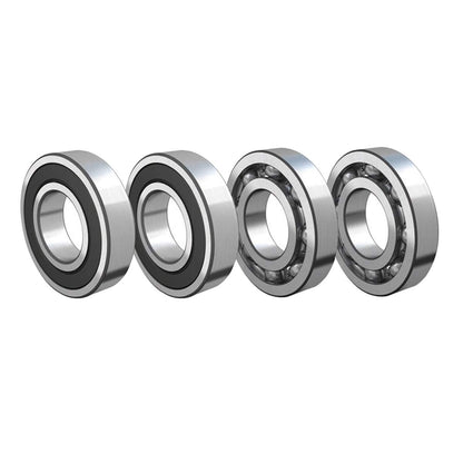 TUZUK 4 Pieces 6206-2RS Ball Bearings Sealed 30x62x16mm Pre-Lubricated/Chrome Steel/Rubber Double Sealed, 6206RS Deep Groove Ball Bearing