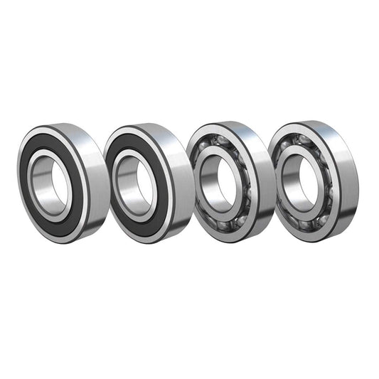 TUZUK 4 Pieces 6206-2RS Ball Bearings Sealed 30x62x16mm Pre-Lubricated/Chrome Steel/Rubber Double Sealed, 6206RS Deep Groove Ball Bearing