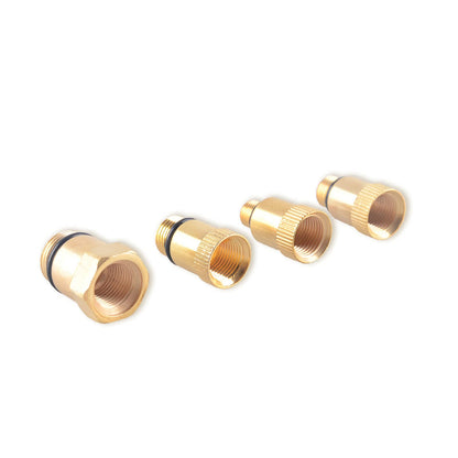 DAYUAN compression tester set for checking engine compression in vehicles. Compatible with M10, M12, M14, and M18 threads, with a range of 0-20 bar & 0-300 psi.