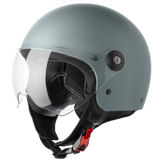 VINZ Duoro Scooter Helmet Jet Helmet Moped Helmet Men and Women | in sizes XS-XXL | Jet helmet with visor | ECE 22.06 Certified | Motorcycle helmet | Available in Nardo Grey.