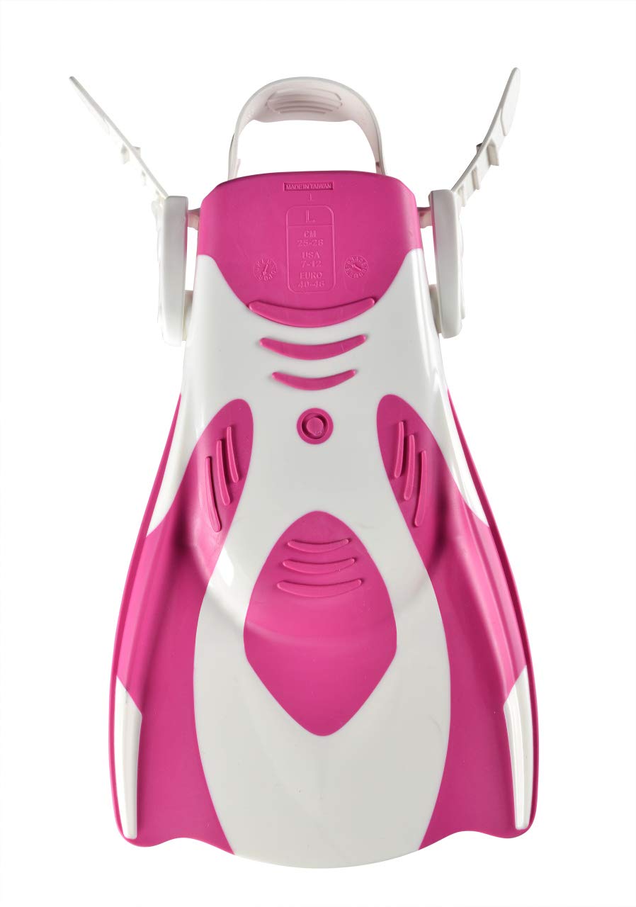 ARES5 Adult Arena Unisex Training Fin Powerfin Fit Training Fin White-pink L