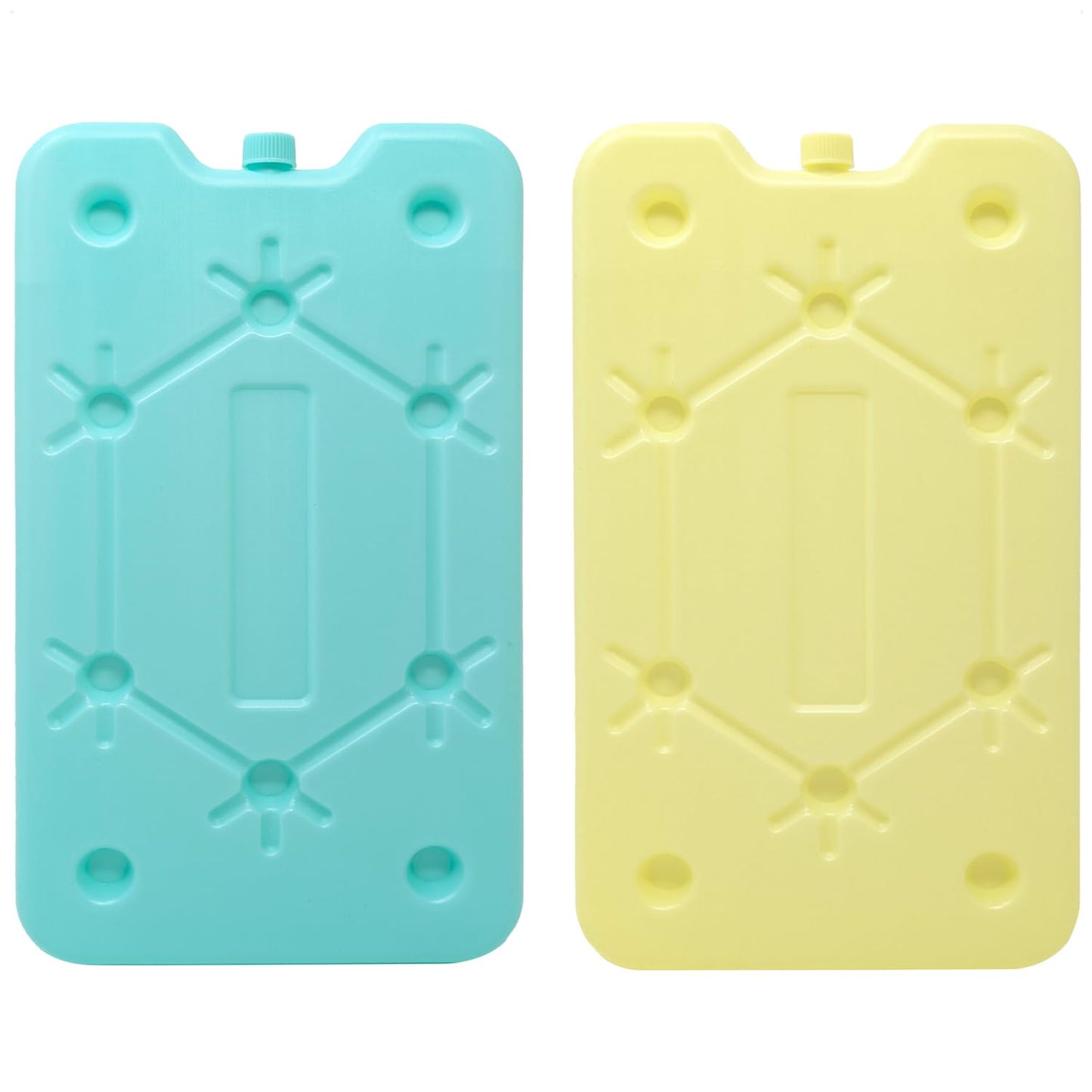 com-four® 4X Extra flat cooling pack - Space-saving and ideal for cool box and cooler bag - Large cooling element (4 pieces - medium)