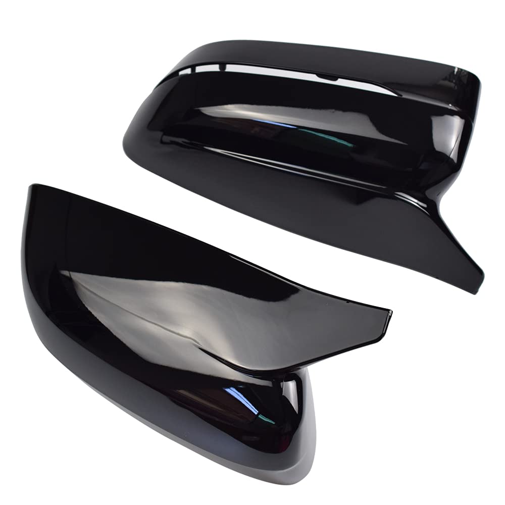 1 Pair of Mirror Caps Left Right Side Mirror Cover Caps for BMW G20 G21 G30 G31 G11 G14 G15 (Jet Black)