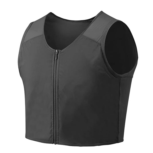 Idtswch Chest Binder Trans Binder for Women Transgender Chest Binder FTM Zipper Bra Tank Top (XL, Black)