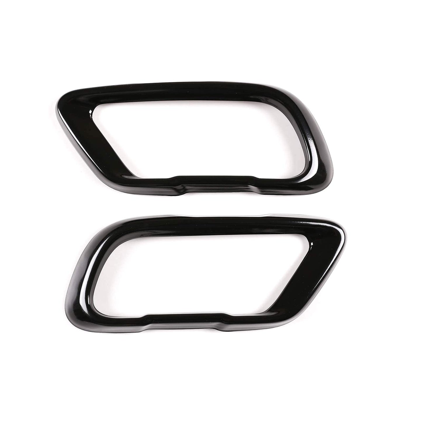 Stainless steel exterior accessories, exhaust pipe end decoration, frame cover for X5 G05 X7 G07 2019-2021 M Sport version car accessories (black)