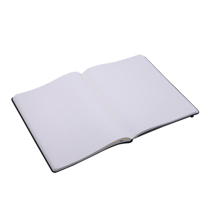 Amazon Basics Unlined Notebook, Softcover, XL Size, 25 x 20 cm, Black