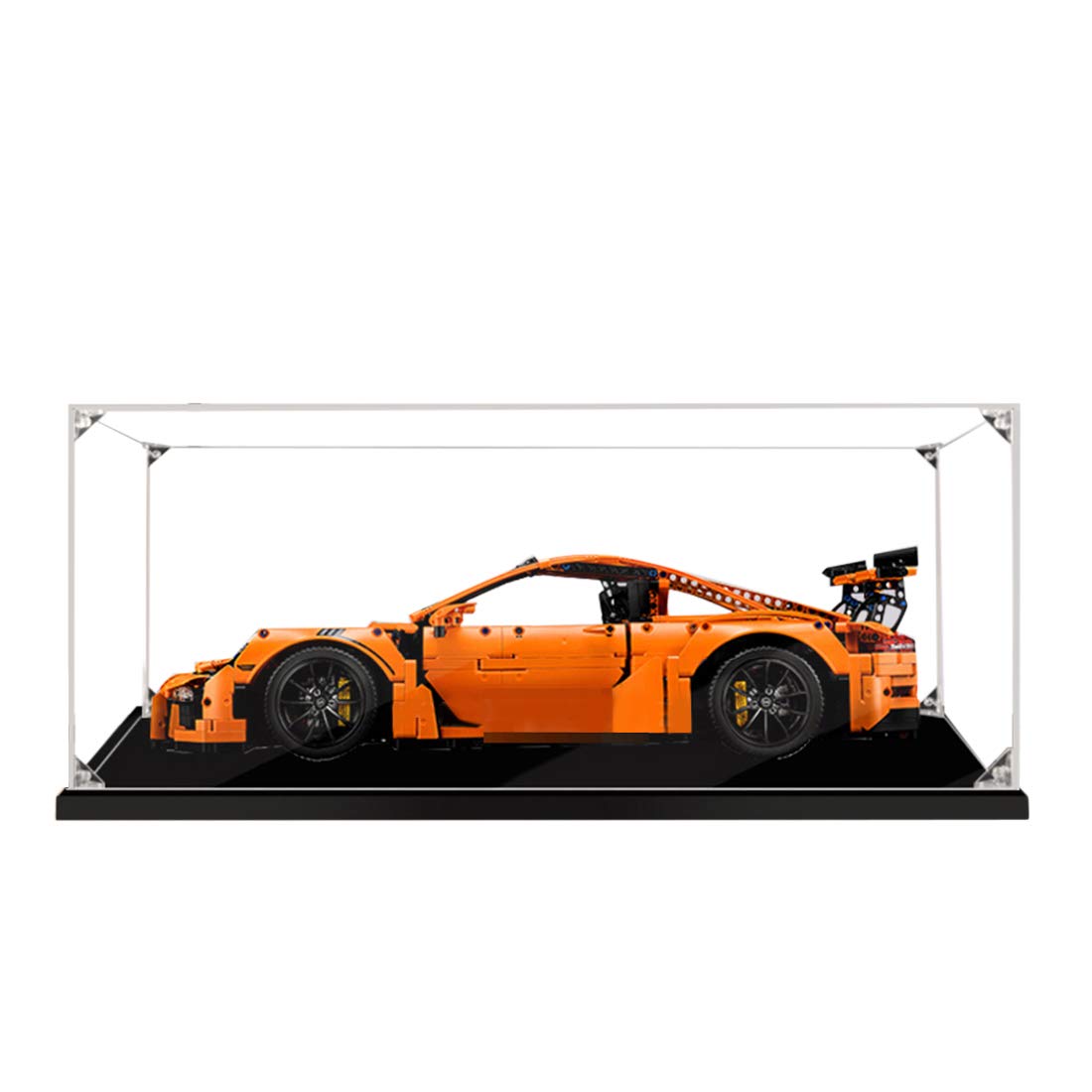 Kiyoyo Transparent Acrylic Display Case for Lego 42056 Technic Porsche 911 GT3 RS, 2mm Dustproof Showcase Compatible with Lego 42056 (Lego model not included), H0616M07181UIIO
