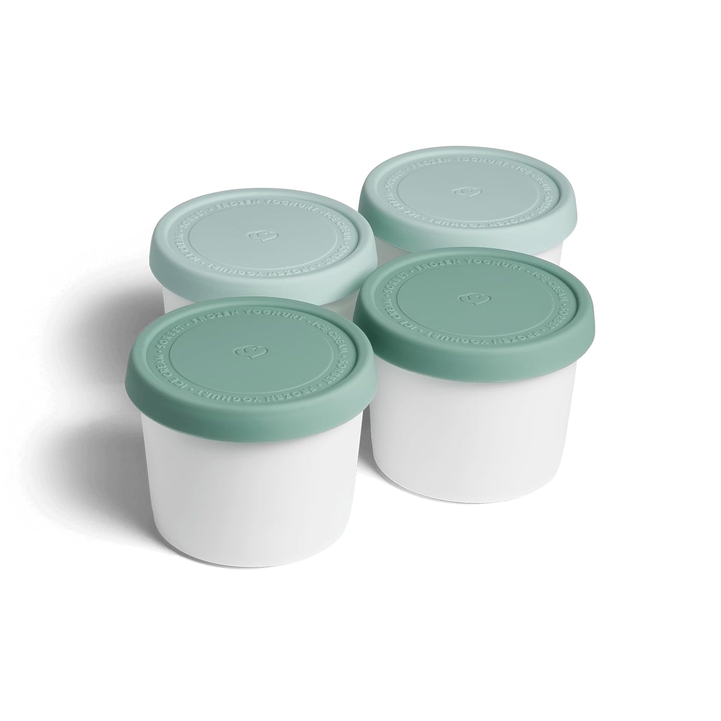 SPRINGLANE 4-Pack Ice Cream Tubs 400ml, Storage Containers, Freezer Bins, Ice Container BPA-free in food grade quality.