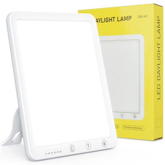 Daylight lamp, Daylight lamp 10000 Lux Daylight, LED sunlight Daylight lamp with stepless dimmer, UV-free full spectrum lamp, Sunlight lamp