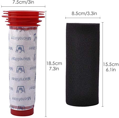 3 Washable Replacement Filters for Bosch Cordless Handheld Vacuum Accessory Foam Filter for Bosch Athlet Lithium Power 25.2v BCH6L2560 BCH6ZOOO Zoo ProAnimal Battery Vacuum