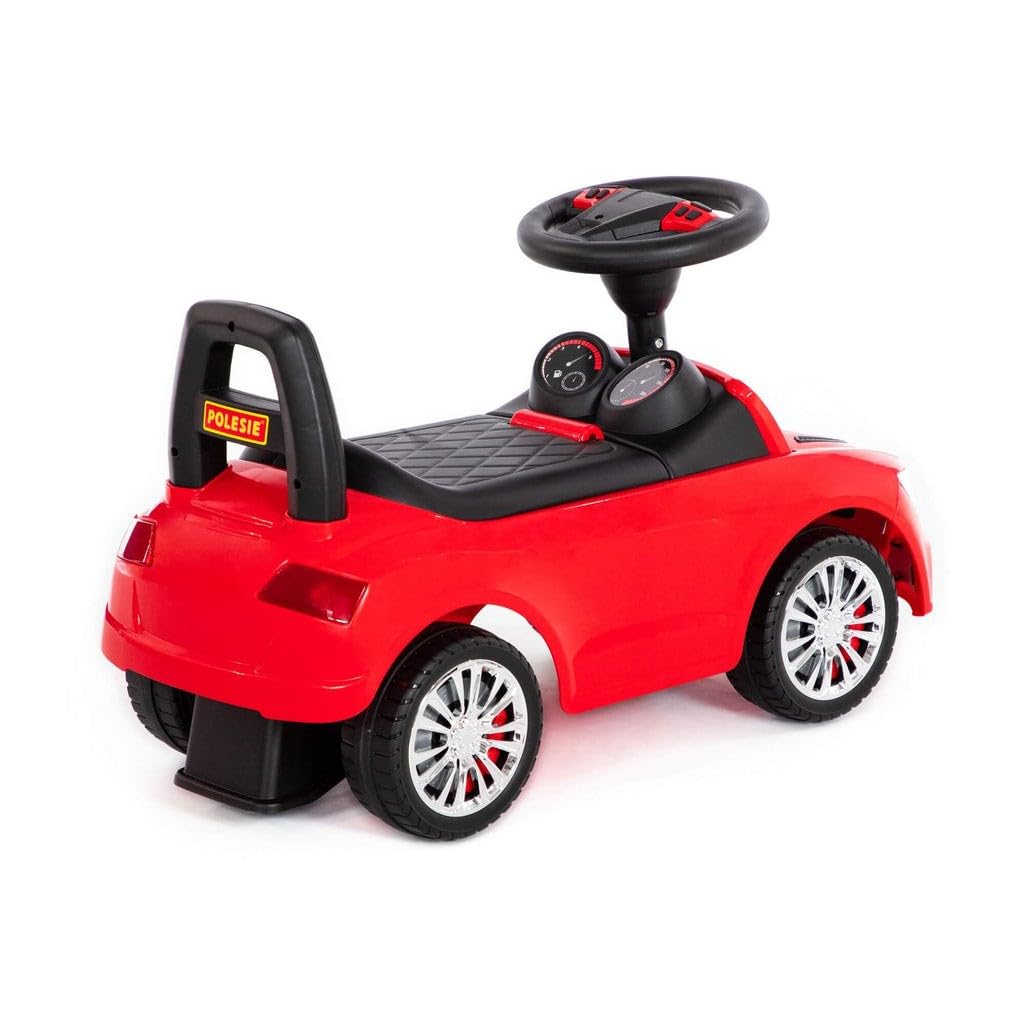 Slider car red Super Car No.2 Sound Kids push vehicle walking aid