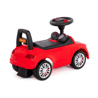 Slider car red Super Car No.2 Sound Kids push vehicle walking aid