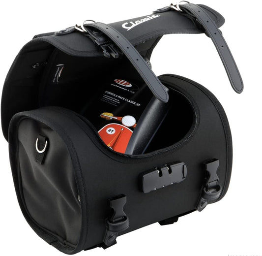 SIP bag/case small, for luggage rack, 330x190x180mm, approx. 10 liters, Classic Scooter, water-repellent nylon, including combination lock and waterproof rain cover.
