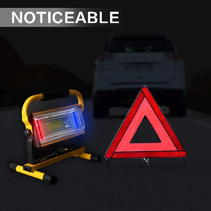 LED construction spotlight rechargeable portable work light - Orchidtent 7000 lumens construction lamp work light with 6 dimming levels, 360° rotatable bracket, outdoor lighting for camping.