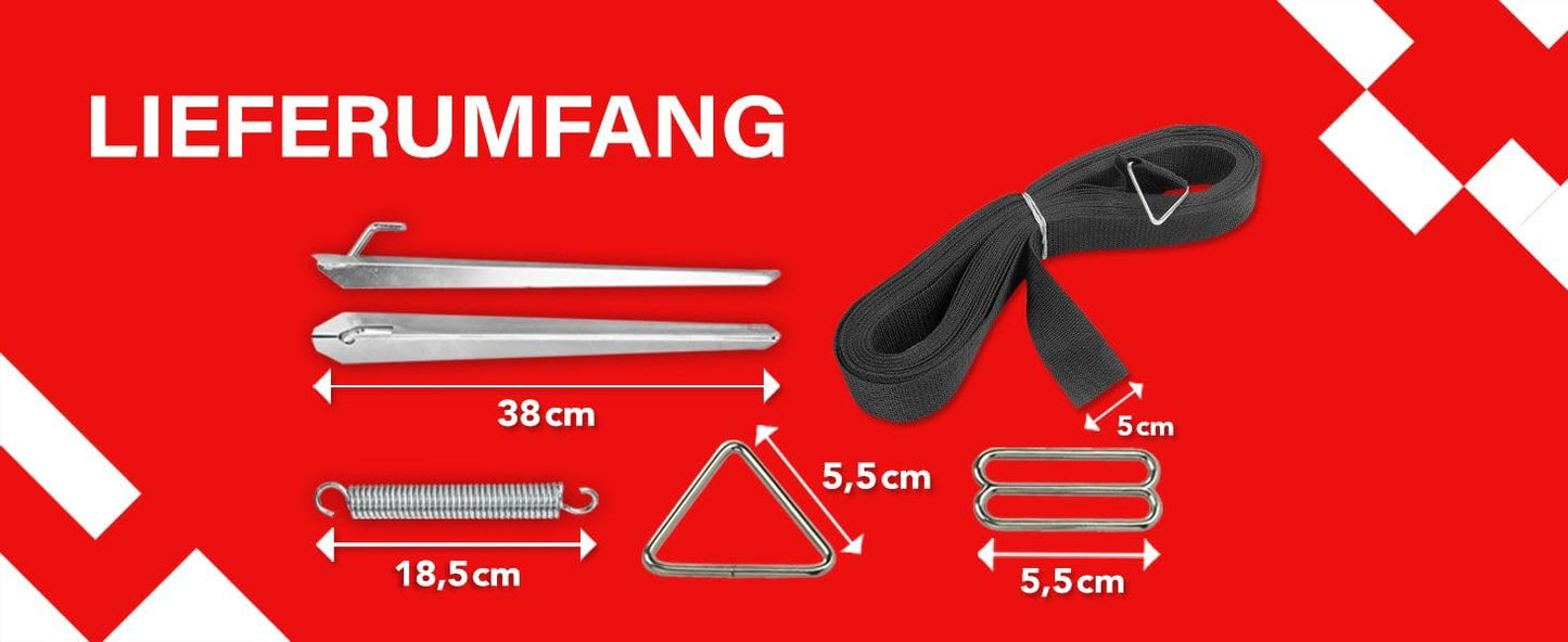 Moritz Camping Storm Strap 13m Deluxe for Awning Canopy I Motorhome Caravan I Storm Safety Storm Line Guy Rope