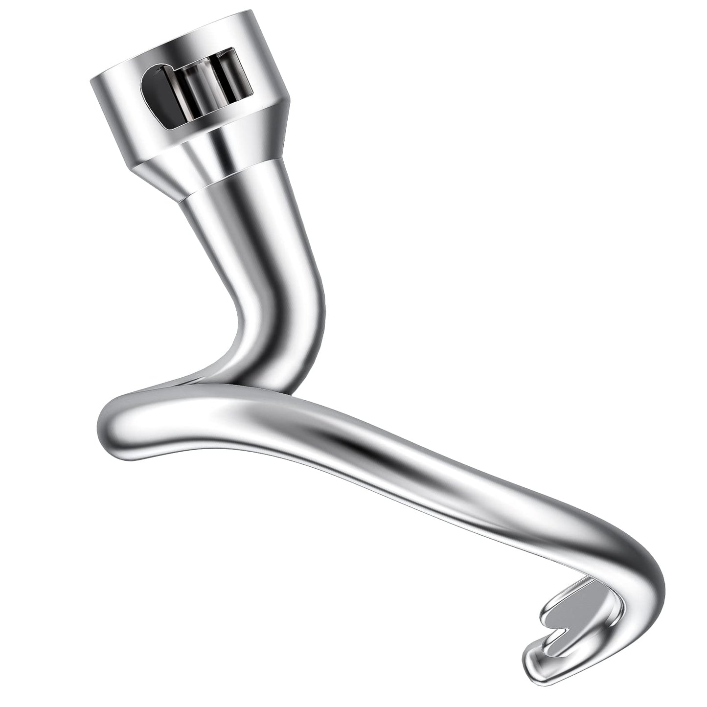 aikeec Stainless Steel Dough Hook for Kitchenaid 4.5/5QT Stand Mixers, Stainless Steel K45DH Dough Hook for Kitchenaid K45 K45SS KSM75 KSM90 KSM95 KSM100 KSM103 KSM110 KSM150 Stand Mixers