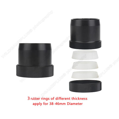 wildgameplus 38-46mm quick release adapter mount sleeve compatible with Pard NV007/NV007A/NV007V/Sytong HT-66 HT-77 accessories NV007-ADP46