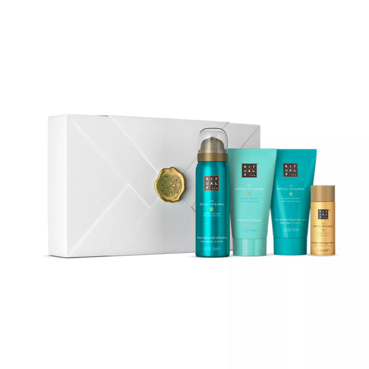 RITUALS Soothing Treat Gift Set from The Ritual of Karma series, includes: shower foam, body cream, body scrub, body oil, 1112243